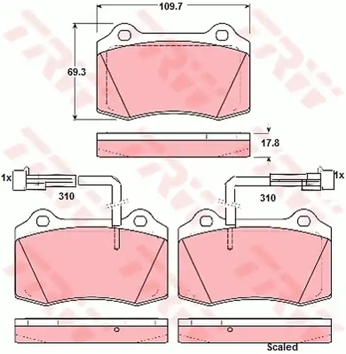 накладки TRW GDB1392