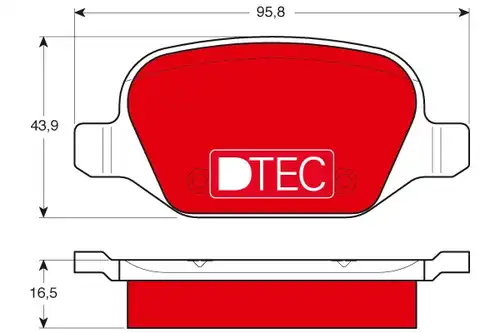 накладки TRW GDB1396DTE