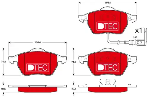 накладки TRW GDB1403DTE