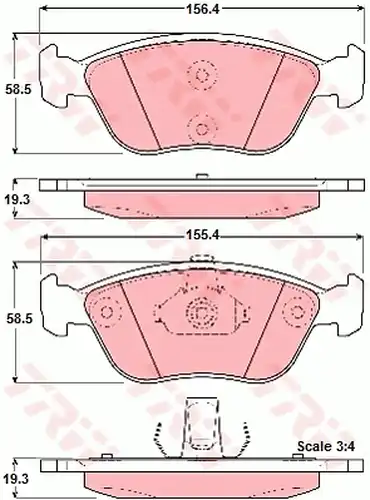 накладки TRW GDB1406