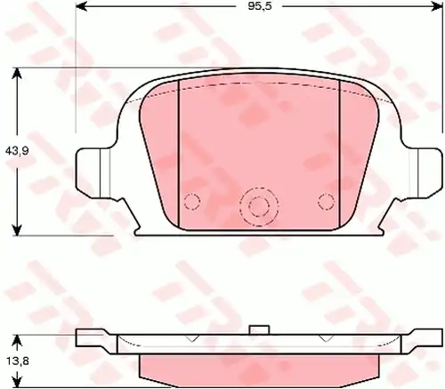 накладки TRW GDB1412