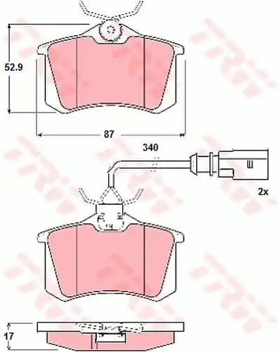 накладки TRW GDB1417