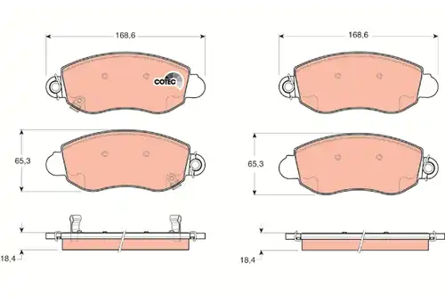 накладки TRW GDB1424