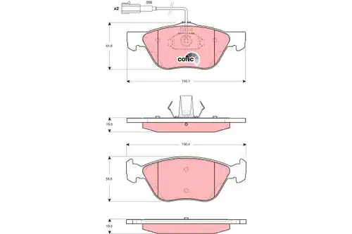 накладки TRW GDB1427