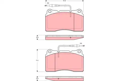 накладки TRW GDB1431