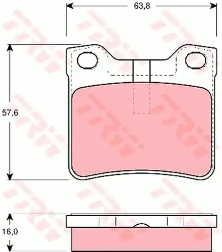 накладки TRW GDB1432