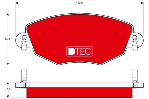 накладки TRW GDB1434DTE