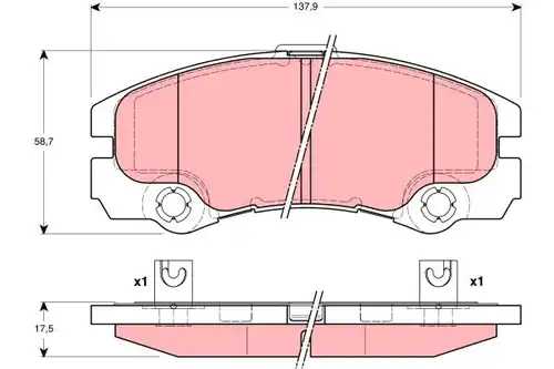 накладки TRW GDB1436