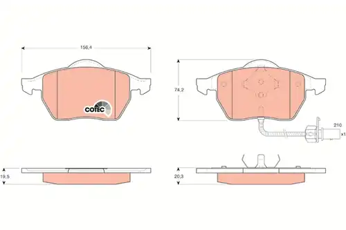 накладки TRW GDB1440