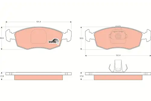 накладки TRW GDB1443