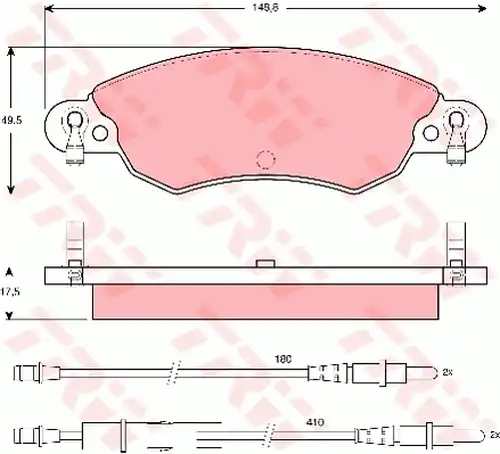 накладки TRW GDB1447