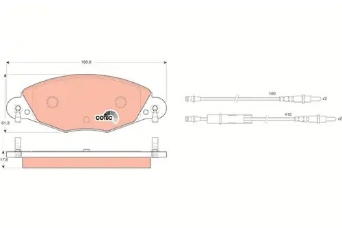 накладки TRW GDB1449