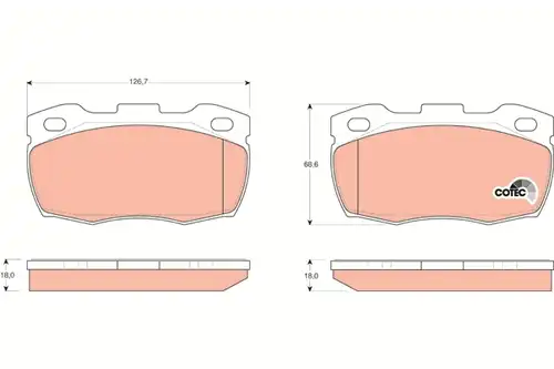 накладки TRW GDB1452