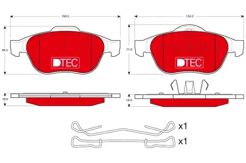 накладки TRW GDB1468DTE