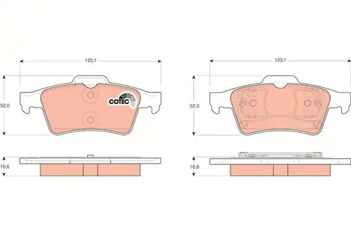 накладки TRW GDB1469