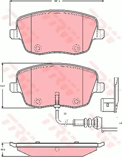 накладки TRW GDB1472