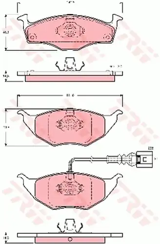 накладки TRW GDB1474