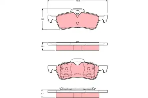 накладки TRW GDB1477