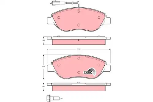 накладки TRW GDB1484