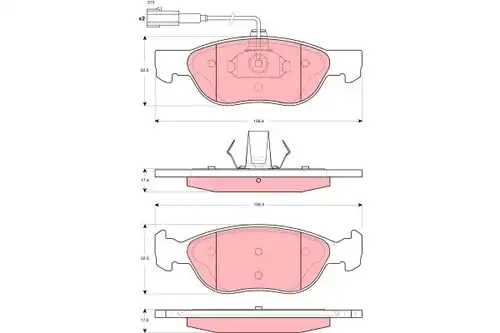 накладки TRW GDB1486