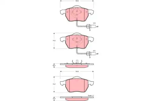 накладки TRW GDB1488