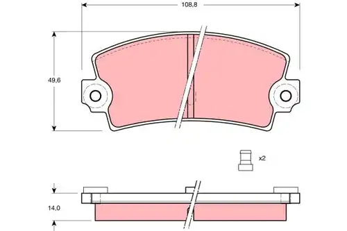 накладки TRW GDB149