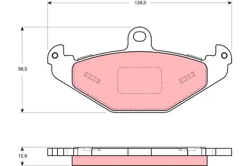 накладки TRW GDB1494