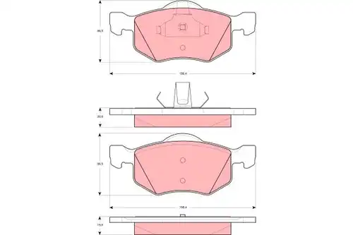 накладки TRW GDB1497