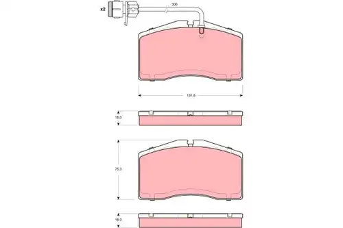 накладки TRW GDB1506