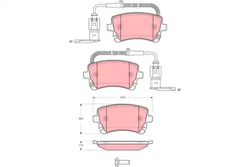 накладки TRW GDB1508