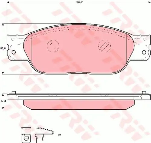 накладки TRW GDB1510