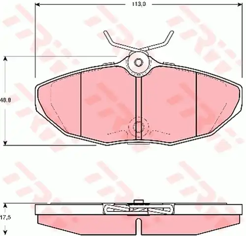 накладки TRW GDB1511