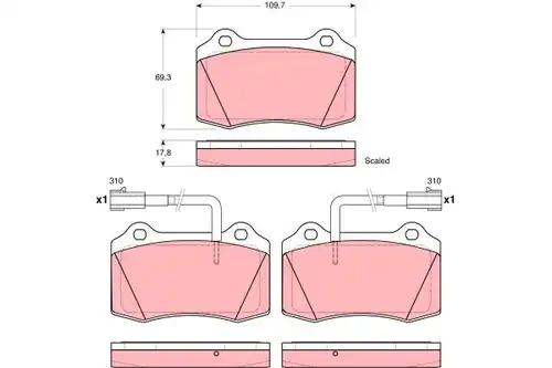 накладки TRW GDB1519