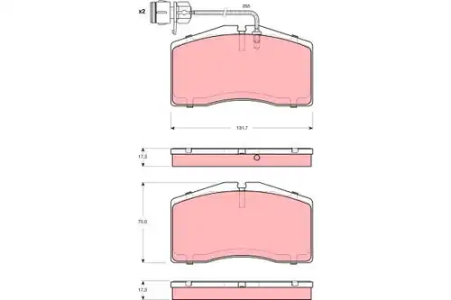 накладки TRW GDB1523