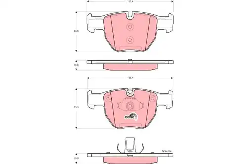 накладки TRW GDB1526