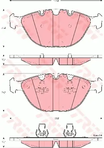 накладки TRW GDB1529