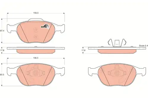 накладки TRW GDB1532