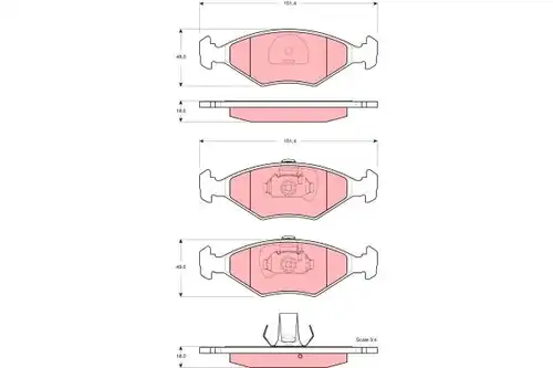 накладки TRW GDB1533