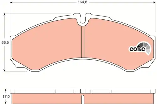 накладки TRW GDB1534