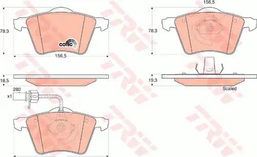 накладки TRW GDB1538