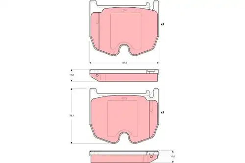 накладки TRW GDB1541