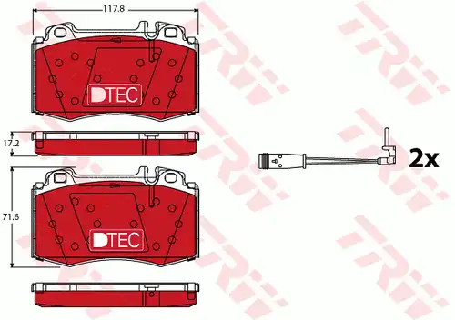 накладки TRW GDB1543DTE