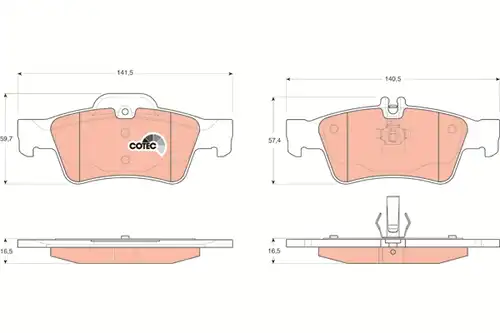 накладки TRW GDB1546