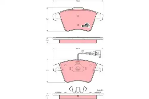 накладки TRW GDB1556