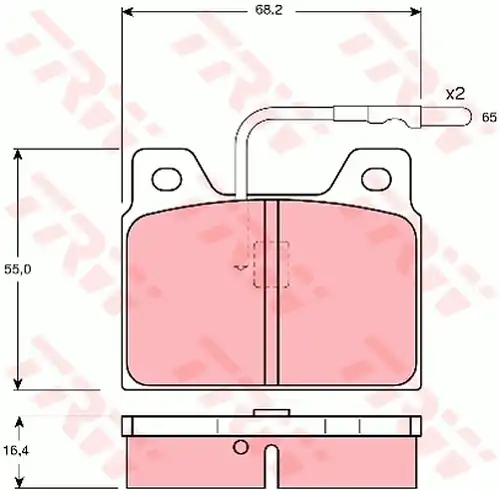 накладки TRW GDB156