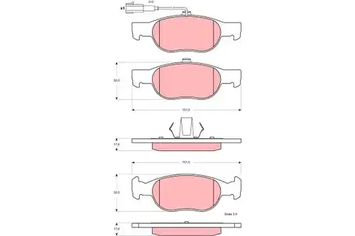 накладки TRW GDB1564