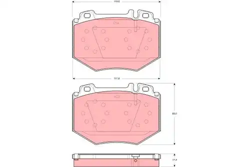 накладки TRW GDB1575