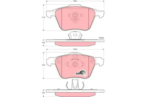 накладки TRW GDB1576