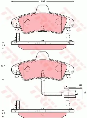 накладки TRW GDB1581