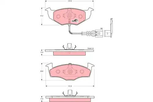 накладки TRW GDB1586